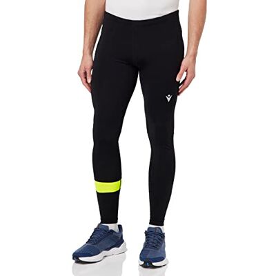 Macron Herr Run Fcc Chuck Light Stretch Långa Byxor Man Blk/Nyel, Svart-Gul, L, Svart-gul, L Macron Herr Run Fcc Chuck Light Stretch Långa Byxor Man Blk/Nyel, Svart-Gul, L, Svart-gul, L