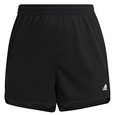 adidas Kvinnor Pacer 3-Stripes Knit Shorts (Plus Size), Black/White, XXL Plus adidas Kvinnor Pacer 3-Stripes Knit Shorts (Plus Size), Black/White, XXL Plus