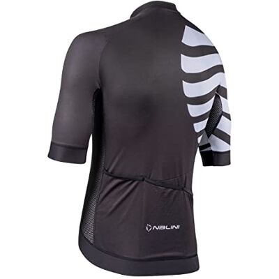 Nalini 02997701100C000.10 Bass TRIPES Jersey Män T-Shirt Svart/Grå Metal S, Svart/Metallgrå, S Nalini 02997701100C000.10 Bass TRIPES Jersey Män T-Shirt Svart/Grå Metal S, Svart/Metallgrå, S