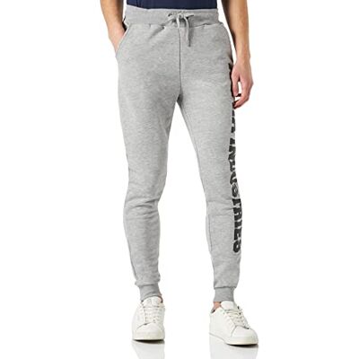 Alpha Industries Big Letters Jogger Sweatpants för män Grey Heather Alpha Industries Big Letters Jogger Sweatpants för män Grey Heather