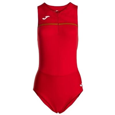 Joma Kvinnors atletiska bodysuit, storlek S-XL, främre dragkedja andningsbar sportdräkt, Record III Joma Kvinnors atletiska bodysuit, storlek S-XL, främre dragkedja andningsbar sportdräkt, Record III