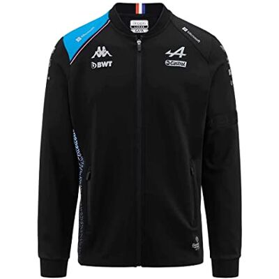 Kappa Atriso BWT Alpine F1 Team officiell formel 1 tröja med dragkedja för barn Kappa Atriso BWT Alpine F1 Team officiell formel 1 tröja med dragkedja för barn