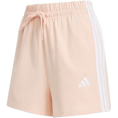 adidas Kobiety ESSENTIALS 3-STRIPES COTTON SHORTS, blush pink/white, XL adidas Kobiety ESSENTIALS 3-STRIPES COTTON SHORTS, blush pink/white, XL