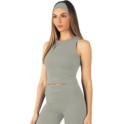 Carlheim Women's Serenita Active Collection Tank top, Stone, Medium Carlheim Women's Serenita Active Collection Tank top, Stone, Medium