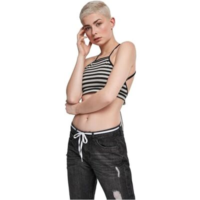 Urban Classics Dam Triangle Sport Tank Top, svart/grå, XS Urban Classics Dam Triangle Sport Tank Top, svart/grå, XS