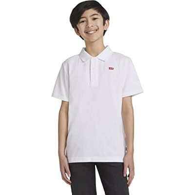 Levi's pojkars Lvb Back Neck Tape Polo 9ea893 tröjor, Vitt, 10 År Levi's pojkars Lvb Back Neck Tape Polo 9ea893 tröjor, Vitt, 10 År