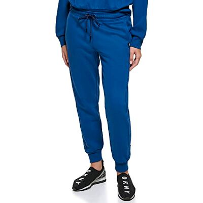 DKNY Dam sport dam spegel logotyp avslappnad joggare W/sidopanel sweatpants, Poseidon, S DKNY Dam sport dam spegel logotyp avslappnad joggare W/sidopanel sweatpants, Poseidon, S