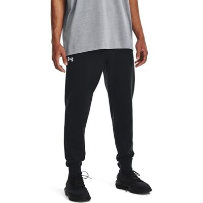 Under Armour herr Rival Fleece Jogger, (001) svart/vit, M Under Armour herr Rival Fleece Jogger, (001) svart/vit, M