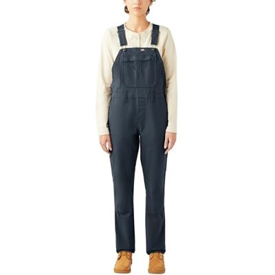 Dickies kvinnors haklapp overall, Grå, XL Dickies kvinnors haklapp overall, Grå, XL