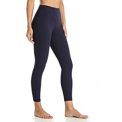 YUNOGA Women's High Waisted Workout Leggings 25" Inseam Ultra Soft Tummy Control Yoga Pants (M, Navy) YUNOGA Women's High Waisted Workout Leggings 25" Inseam Ultra Soft Tummy Control Yoga Pants (M, Navy)