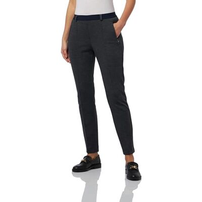 Brax Lillyth Thermo Doppio Mainimal jersey fritidsbyxor, Marinblå/grå, 29W / 32L Brax Lillyth Thermo Doppio Mainimal jersey fritidsbyxor, Marinblå/grå, 29W / 32L