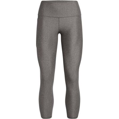 Under Armour damer HeatGear Armour High Waisted 7/8 leggings, (020) träkol ljus ljung/svart, S Under Armour damer HeatGear Armour High Waisted 7/8 leggings, (020) träkol ljus ljung/svart, S