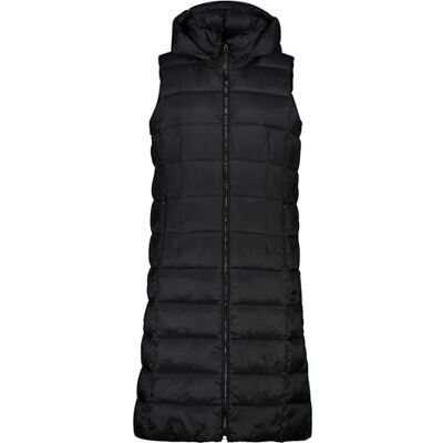 CMP Dam lång väst i nylon med fast huva väst dam CMP Dam lång väst i nylon med fast huva väst dam