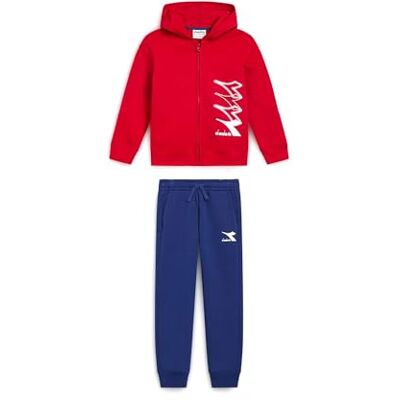 Diadora JB. Tracksuit HD FZ-logotyp, Röd, XS Diadora JB. Tracksuit HD FZ-logotyp, Röd, XS