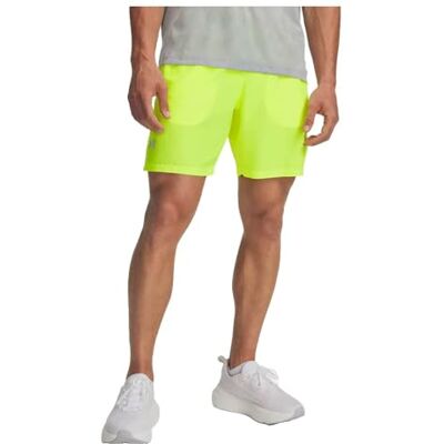 Under Armour UA Launch 18 cm shorts – hög skärm gul/reflekterande – MD Under Armour UA Launch 18 cm shorts – hög skärm gul/reflekterande – MD
