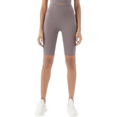 EULLA Dubbelsidiga korta leggings för kvinnor, polerade träningsbyxor, hög midja, persika, höft, femdelad, snäva yoga, sportshorts, yogabyxor, LJUSGRÅ, XL EULLA Dubbelsidiga korta leggings för kvinnor, polerade träningsbyxor, hög midja, persika, höft, femdelad, snäva yoga, sportshorts, yogabyxor, LJUSGRÅ, XL