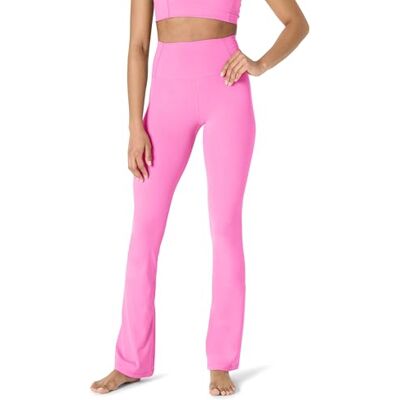 Amazon Essentials dam aktiv FormFlex fjäril mjuk hög midja bootcut 80 cm innersöm full längd yogabyxor leggings, Flamingorosa, XXL Amazon Essentials dam aktiv FormFlex fjäril mjuk hög midja bootcut 80 cm innersöm full längd yogabyxor leggings, Flamingorosa, XXL