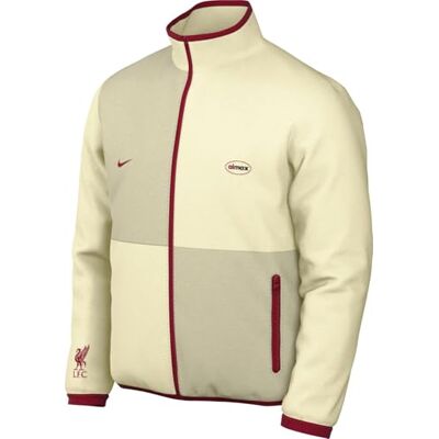 NIKE Liverpool FC Club specialutgåva fotboll fleecejacka för män, HJ1045 NIKE Liverpool FC Club specialutgåva fotboll fleecejacka för män, HJ1045