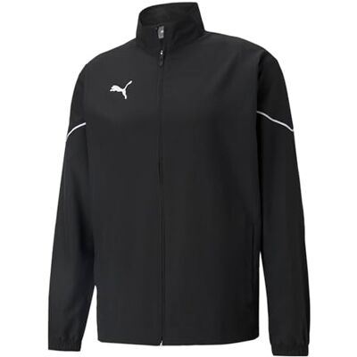 PUMA Herren Trainingsjacke Teamrise Sideline Jacket, Black- White, L, 657326 PUMA Herren Trainingsjacke Teamrise Sideline Jacket, Black- White, L, 657326
