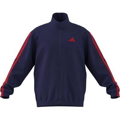 adidas Mezczyzni ESSENTIALS 3-STRIPES WOVEN TRACKTOP, mystery ink/pure ruby/pure ruby/pure ruby, XXL adidas Mezczyzni ESSENTIALS 3-STRIPES WOVEN TRACKTOP, mystery ink/pure ruby/pure ruby/pure ruby, XXL