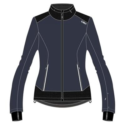 CMP Damjacka med fast huvjacka i softshell parad, antracit (42) CMP Damjacka med fast huvjacka i softshell parad, antracit (42)