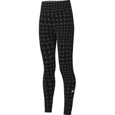 NIKE One Dri-Fit-leggings för äldre barn (flickor), svart/vit, HF8228-010, XS NIKE One Dri-Fit-leggings för äldre barn (flickor), svart/vit, HF8228-010, XS