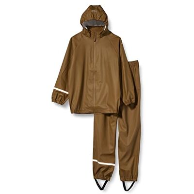 Celavi Unisex barn basic återvinning PU regnkläder set, nutria, 80 Celavi Unisex barn basic återvinning PU regnkläder set, nutria, 80