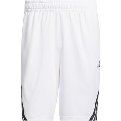 adidas herr Legends 3-Stripes Basketball Shorts, White/Black, 3XL 7 inch adidas herr Legends 3-Stripes Basketball Shorts, White/Black, 3XL 7 inch