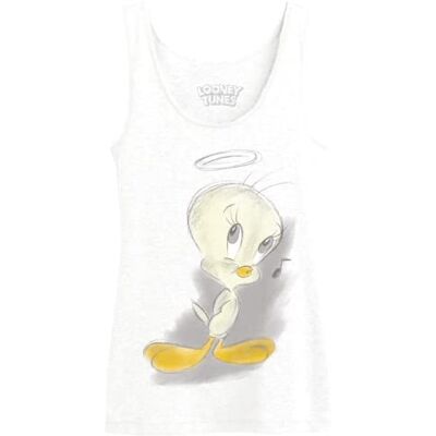 cotton division Tank top dam, Vitt och blått, L cotton division Tank top dam, Vitt och blått, L