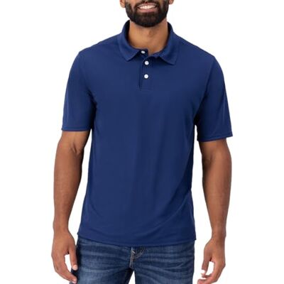 Hanes Sport herr Cool DRI prestanda pikétröja för män, Marinblått Xsp, M Hanes Sport herr Cool DRI prestanda pikétröja för män, Marinblått Xsp, M