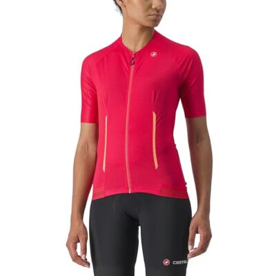 CASTELLI Endurance W Jersey T-shirt för damer, Rosa (Hibiscus), M CASTELLI Endurance W Jersey T-shirt för damer, Rosa (Hibiscus), M