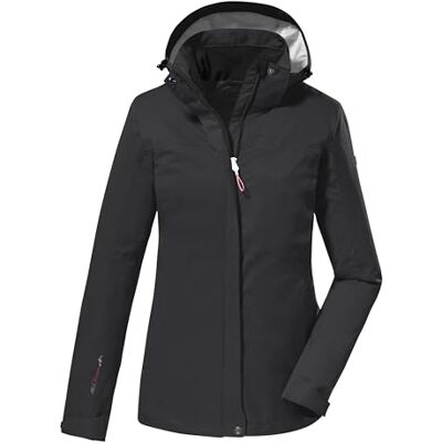 Killtec Kos 133 Wmn Jckt Funktionell utomhusjacka med avtagbar huva dam, svart, 44 Killtec Kos 133 Wmn Jckt Funktionell utomhusjacka med avtagbar huva dam, svart, 44