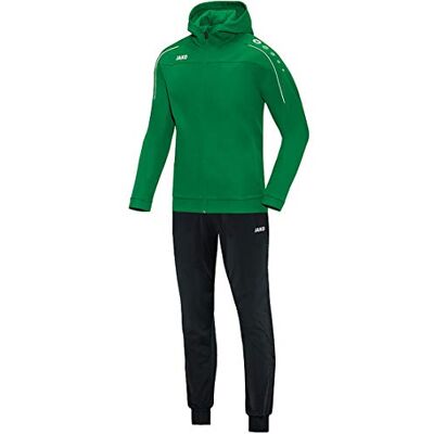 JAKO Träningsoverall herr polyester Classico med huva, sportgrön, XXL, M9450 JAKO Träningsoverall herr polyester Classico med huva, sportgrön, XXL, M9450