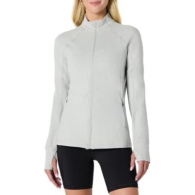 Amazon Essentials dam atletisk mjuk prestanda lätt dragkedja träning löpning jacka, rymdfärg, Rymdfärgad duva, L Amazon Essentials dam atletisk mjuk prestanda lätt dragkedja träning löpning jacka, rymdfärg, Rymdfärgad duva, L