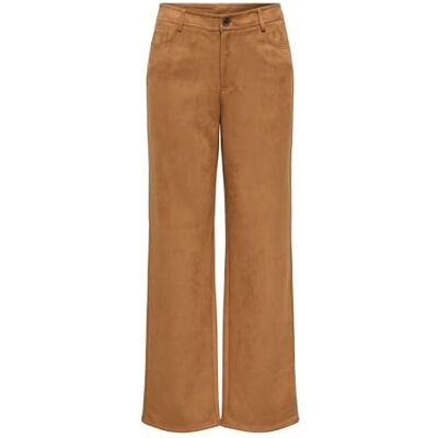 ONLY Onlina Life Mw STR faux mockabyxa Pant, nuthatch, S / 32L ONLY Onlina Life Mw STR faux mockabyxa Pant, nuthatch, S / 32L
