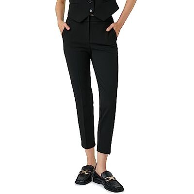 Koton Women Basic Cigarett Slim Fit Byxor, Svart (999), 44 Koton Women Basic Cigarett Slim Fit Byxor, Svart (999), 44