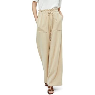 Peppercorn Dam Marniella byxor med vida ben, varm sand, L, Varm sand, L Peppercorn Dam Marniella byxor med vida ben, varm sand, L, Varm sand, L