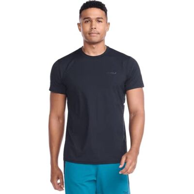 2XU T-shirt för män med motion med korta ärmar, svart/svart, XS, Svart/svart, XS 2XU T-shirt för män med motion med korta ärmar, svart/svart, XS, Svart/svart, XS