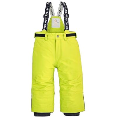 first instinct by killtec first instinct av killtec FISW 33 MNS SKI PNTS, unisex skidbyxor/funktionella byxor med remmar och snöskydd, lime, first instinct by killtec first instinct av killtec FISW 33 MNS SKI PNTS, unisex skidbyxor/funktionella byxor med remmar och snöskydd, lime,