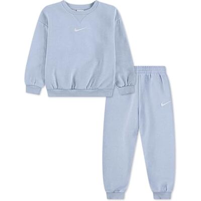 NIKE Essential Fleece Crew Set för barn, Cobalt Bliss Heather, 3/4 år NIKE Essential Fleece Crew Set för barn, Cobalt Bliss Heather, 3/4 år