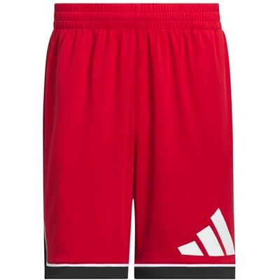 adidas herr Basketball Badge Of Sport Short Shorts, team power red/black, M 5 inch adidas herr Basketball Badge Of Sport Short Shorts, team power red/black, M 5 inch
