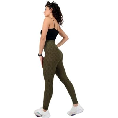 Bonamaison Kvinnors TRTIGHT100182 yogabyxor, kaki, S Bonamaison Kvinnors TRTIGHT100182 yogabyxor, kaki, S
