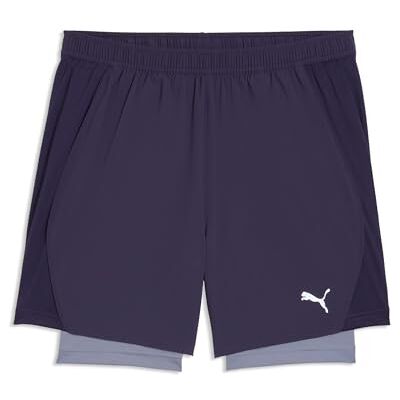 PUMA M körhastighet 2-i-1 kort djup plommon PUMA M körhastighet 2-i-1 kort djup plommon