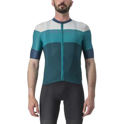 CASTELLI Mäns Jersey T-Shirts avsnitt, Deep Teal/Quetzal Green, XXL CASTELLI Mäns Jersey T-Shirts avsnitt, Deep Teal/Quetzal Green, XXL
