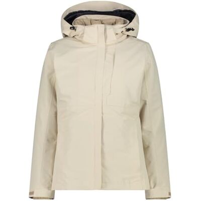 CMP Kvinna Jacket Zip Hood Detachble Inn.Jacket, grädde, 42 CMP Kvinna Jacket Zip Hood Detachble Inn.Jacket, grädde, 42