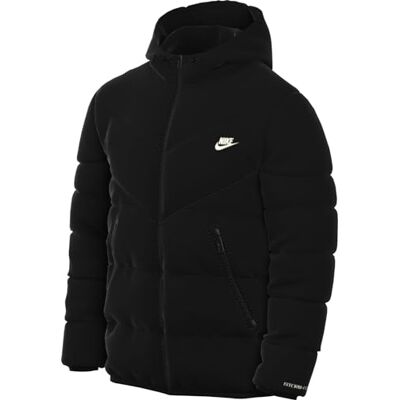 NIKE Herrjacka M Nk Sf Wr Pl-Fld Hd Jkt, svart/Sail, FB8185-010, 2XL NIKE Herrjacka M Nk Sf Wr Pl-Fld Hd Jkt, svart/Sail, FB8185-010, 2XL