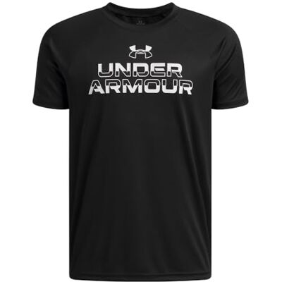 Under Armour Tech Split Wordmark Ss tröjor för pojkar Under Armour Tech Split Wordmark Ss tröjor för pojkar