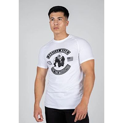 Gorilla Wear – Tulsa T-shirt – svart – bodybuilding sport vardag fritid med logotryck lätt och bekväm för optimal bomullsrörelse Gorilla Wear – Tulsa T-shirt – svart – bodybuilding sport vardag fritid med logotryck lätt och bekväm för optimal bomullsrörelse