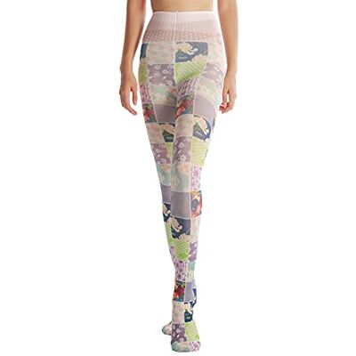 Sahabowi Women Tights, Opaque High Waist Pantyhose, Vintage Control Top Stockings(LW2021041174, 3D Janpanese Style Pattern, 1pcs) Sahabowi Women Tights, Opaque High Waist Pantyhose, Vintage Control Top Stockings(LW2021041174, 3D Janpanese Style Pattern, 1pcs)