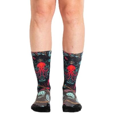 Ridefyl Sportstrumpor, crossfit, cykling, löpning, Conspirasea ML, Flerfärgad, Medium-X-Large Ridefyl Sportstrumpor, crossfit, cykling, löpning, Conspirasea ML, Flerfärgad, Medium-X-Large